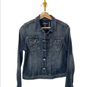 Silver jeans Jean jacket medium womens gently used